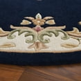 thumbnail image 3 of SAFAVIEH Aubusson Albus Medallion Area Rug, Navy/Ivory, 6' x 6' Round, 3 of 10
