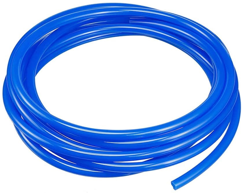 MKEUDQ-Pneumatic Air Tubing, 4mm ODx2.5mm ID 5 Meter 16ft PU Polyurethane Air Compressor Tube Hose Pipe Blue
