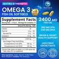 thumbnail image 2 of Omega 3 Fish Oil 2400mg - Triple Strength, Sustainably Sourced Omega-3 EPA & DHA Supplement Softgels - Purified Formula EPA & DHA Fish Oil Fatty Acids Supplements - Bottled in USA - 120 Softgels, 2 of 9