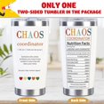 thumbnail image 3 of Chaos Coordinator Gifts for Women Thank You Gifts for Women Appreciation Gifts 20 Oz Stainless Steel Tumbler with Lid Straw Brush Unique Gift Idea for Women Lady Teacher Coworker Boss Office Gifts, 3 of 6