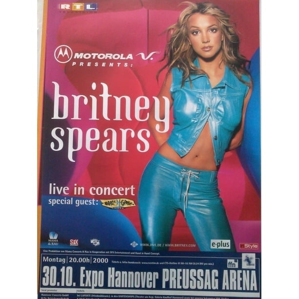 Britney Spears German Tour Poster Walmart Com Walmart Com