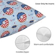 thumbnail image 3 of Wukai Donut with the USA Fag Premium Polyester Fleece Pillow Covers with Hidden Zipper Closure,Luxuriously Soft and Durable-12"x12", 3 of 7