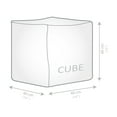 thumbnail image 5 of Pouf Gouchee Home Cube Soleil d'extérieur/d'intérieur jaune – Pouf cube imperméable rembourré de billes de polystyrène, siège moderne et léger pour terrasse, patio ou salon, 5 of 5