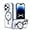Blue, variant on Magnetic Series Designed for iPhone Case,Wireless Charging Compatible,Military Drop&Metal Camera Protection,Ring Stand Holder Kickstand Clear Transparent Cover (Green,iPhone 14 Pro Max)