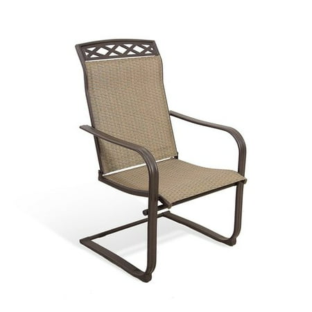 Pride Family Brands Lafayette Tan Sling Spring Stacking Patio Dining Pride Family Brands Lafayette Tan Sling Spring Stacking Patio Dining Chair