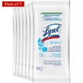 thumbnail image 1 of Lysol Lingettes Paquet Plat - Simplement Non Parfumées, 50 Unités (Lot de 7), 1 of 4