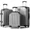 Gray, variant on 3 Piece Luggage Sets Hardshell Lightweight Suitcase with TSA Lock Spinner Wheels, Wine Red