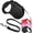Black, variant on Mowis Retractable Dog Leash, 16ft Dog Walking Leash for Small Dogs up to 77lbs, Non-Slip Handle - Pink
