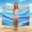 Blue, variant on OGLCCG Sarong Cover Up Girls Beach Cover Up Bikini Bathing Suit Swimwear Coverup Long Sarongs Beach Wraps for Girls 3-16 Years