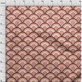 thumbnail image 4 of oneOone Cotton Silk Rose Brown Fabric Asian Japanese Sewing Material Print Fabric By The Yard 42 Inch Wide, 4 of 4
