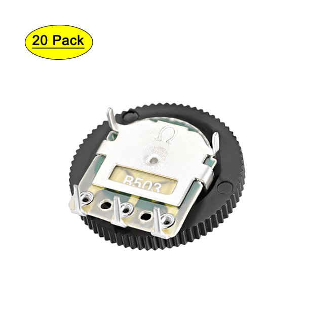 50K Ohm Dial Wheel Potentiometer for Audio Stereo Volume Switch Control