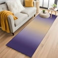 thumbnail image 2 of Dark Purple Yellow Gradient Runner Rugs 2x6 ft Minimalist Ombre Modern Art Washable Hallway Rugs Non-Slip Floor Mats Absorbent Carpet Bedside Runners for Bedroom Kitchen Bathroom Laundry Room, 2 of 9