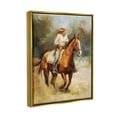 thumbnail image 4 of Stupell Industries Galloping Cowgirl Scenery Animals & Insects Painting Gold Floater Framed Canvas Art Print Wall Art, 25 x 31, 4 of 10