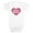 White, variant on Infant's Care Bears Pink Heart Logo  Bodysuit