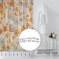 thumbnail image 4 of Cute Mushroom Shower Curtain,Retro Boho Floral Shower Curtains Set for Bathroom,70s Shrooms Funky Groovy Aesthetics Flowers Bath Curtain with 12 Hooks 72x72,Waterproof Fabric, 4 of 6