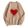 thumbnail image 5 of Inverlee Happy Valentine's Day Sweatshirt Women Cute Love Heart Graphic Sweatshirts Casual Pullover Sweater Tops Crewneck Dressy Casual Long Sleeve Tops for Women, 5 of 5