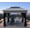 Black,Brown+Light Gray, variant on Patio Gazebos, Grill Gazebo with Double Roof, Outdoor BBQ Canopy, Multi Backyard Gazebos,Steel Large Gazebos, Garden & Outdoor Canopies & Gazebos Gazebos