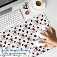 thumbnail image 4 of Long Mouse Pads for Desk,White Cow Bow Pattern Desk Mats on Top Of Desks, Desk Mouse Pad Extra Large with 3mm Non-Slip Base and Stitched Edge for Gaming,Office,Work,Home 31.5"x15.7", 4 of 6