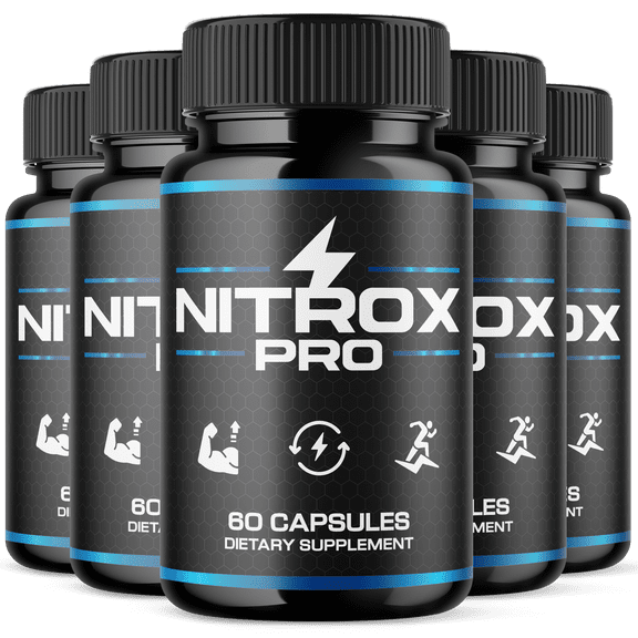 Nitrox Pro Advanced Formula Pills All Natural NitroxPro Vitamin Supplement 300 Capsules