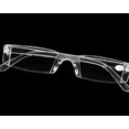 thumbnail image 3 of Clear Rimless Reading Glasses Case Bag Metal Temple from 1.00 to 4.00 Diopter, 3 of 4