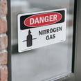 thumbnail image 4 of Nitrogen Gas OSHA Danger Vinyl Decal Label 18 Inch x 12 Inch - 5 Pack, 4 of 6