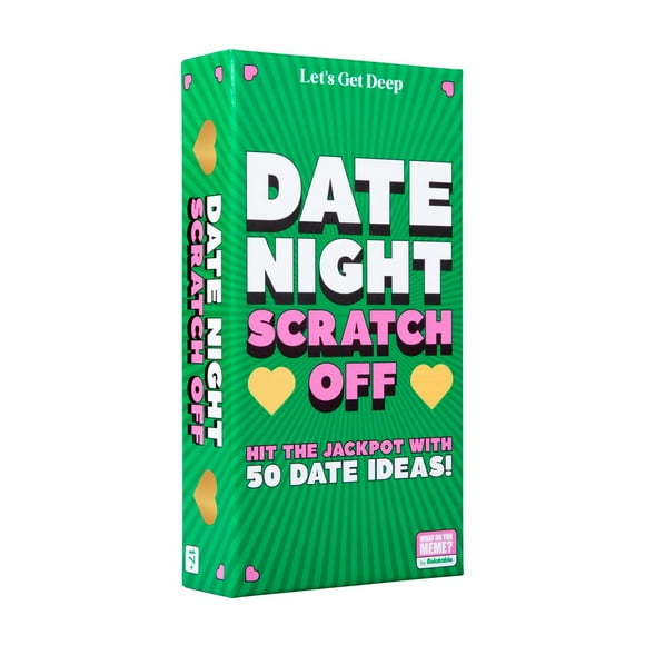 Date Night Scratch-Off Cards by Relatable, Date Night Ideas for Couples, Discover Fun Couples Activities for Day and Night, Includes Coin and 50 Scratch-Off Cards, for Ages 17+, Date Night Ideas for Couples