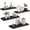 Black, variant on Eunos Floating Shelves for Wall, 16 inch 4 Pack Wood Shelves for Bathroom, Bedroom, Living Room, Kitchen, White