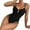 Black, variant on Admvng Swim Suits For Women Fashion Ruffle Conservative Piece Swimsuit Chest Hollow Colorblocking Backless Swimsuit S-XL