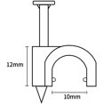 thumbnail image 2 of SHAR 400 Pack Strong and Durable Round Cable Clips 10mm Cable Tidy, 2 of 5