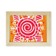thumbnail image 1 of Orange Vortex Mexico totems antigua civilización dibujo Escritorio de madera Arte Pintura 6x8 pulgadas marco de foto foto, 1 of 4