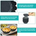 thumbnail image 4 of Moldes para Tartas de Huevo JM 12 Uds Acero al Carbono Reutilizables, 4 of 5