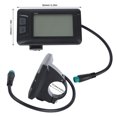thumbnail image 4 of Pantalla LCD Universal para bicicleta eléctrica, medidor de pantalla para bicicleta con conector de 5 pines, 24V, 36V, 48V, 4 of 8