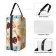 thumbnail image 3 of Goofa Summer Travel Printed Toiletry Bag with Handle,Large Capacity Travel Makeup Cosmetic Bag for Women, Carry on Airport Airline Compliant Bag, 3 of 9