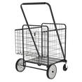thumbnail image 4 of Bigger Super Jumbo Shopping Cart,Grocery Cart on Wheels, Foldable Utility Shopping Carts with Double Basket and 360° Rolling Swivel Wheels for Groceries Laundry, 4 of 9