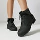 thumbnail image 4 of NECHOLOGY Botas Mujer Adulto Femenino Zapatos Botines para mujer Botas de equitación de cuero sólido a la moda para mujer, botas Vintage de fondo con cordones (Black, 7), 4 of 7