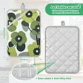 thumbnail image 6 of Yayeee Pot Holders Kitchen Heat Resistant with Pocket 7"x9.8" Cotton Oven Cooking Hot Pads, Gray Floral, 6 of 7