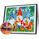 thumbnail image 2 of Cuadros Decorativos 5D DIY taladro redondo completo diamante pintura gnomos arte luminoso mosaico Kit 40x30cm Likrtyny embutido en tela, 2 of 9
