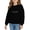 Black, variant on Girls Crew Neck Sweatshirt Long Sleeve Cotton Pullover Sweater Teen Casual Trendy Soli𝖽 Back-to-School Athletic Tops Boys Girls Soli𝖽 Crew Neck Sweatshirt