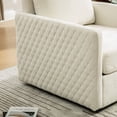 thumbnail image 6 of Leumius 360° Swivel Armchair with Hidden Storage, Comfy Diamond-Shape Tufted Armrests Accent Square Club Chair Single Sofa with Pillow for Living Room Bedroom Reading Nook Beige, 6 of 9