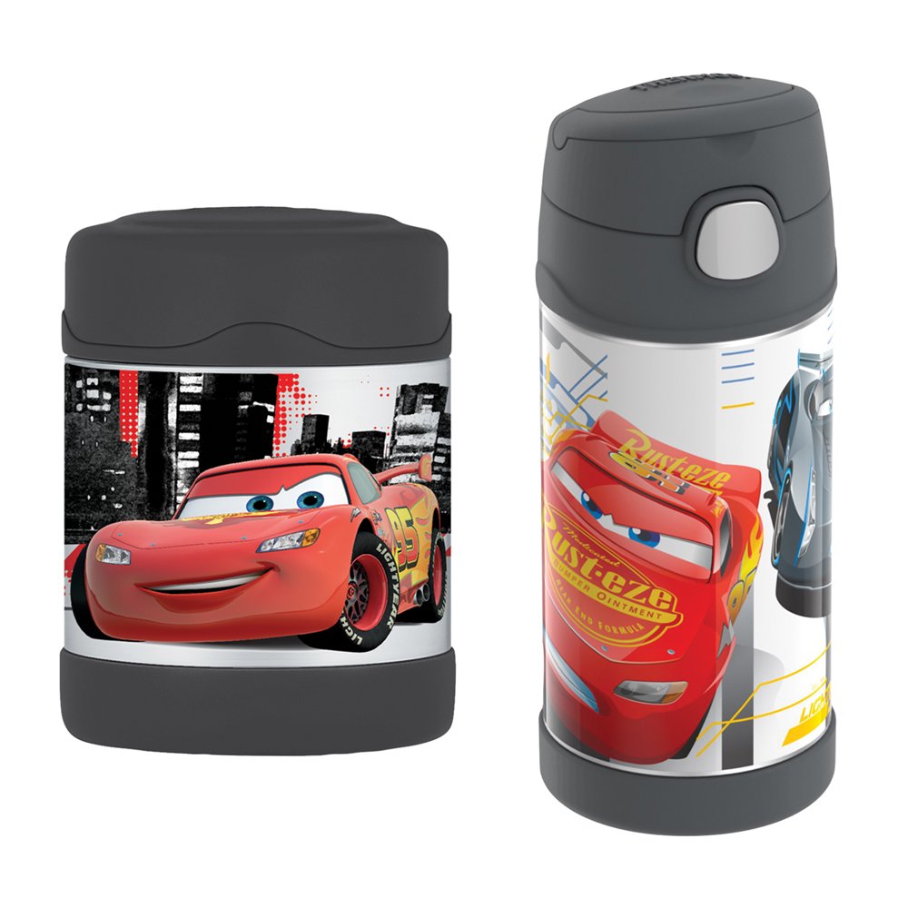 Thermos FUNtainer 12Ounce Bottle, Disney Cars & Thermos FUNtainer 10