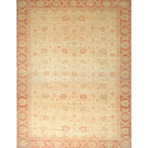 Ahgly Company Indoor Rectangle Abstract Orange Oriental Area Rugs, 5' x 8'