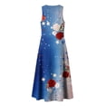 thumbnail image 6 of VBVC Women's Floral V-Neck Sleeveless Maxi Dress,Button Detail Loose Flowy Dress For Women,Ladies' Casual Patriotic Summer Sundress with Pockets,Multicolor,S-3XL, 6 of 8
