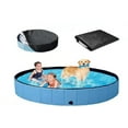 thumbnail image 4 of Round Winter Pool Cover 200g / m² Tarpaulin size ø 244cm black, 4 of 6