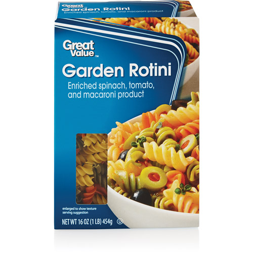 Great Value Garden Rotini, 16 oz
