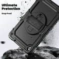 thumbnail image 3 of For Samsung Galaxy Tab A9+/A9 Plus Case 11 inch, 360 Rotating Shockproof Cover with Stand, Screen Protector, Shoulder Strap (2023, SM-X210/X216/X218), Black, 3 of 7
