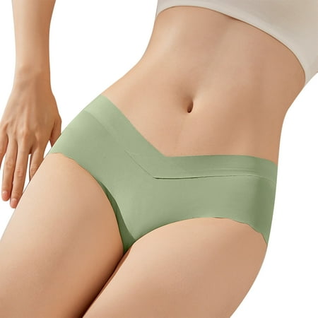 Quick Deal: Ladies Underwear Panties  Packs de Ropa Interior Mujer  Women s Lace Low Rise Sexy Comfortable Breathable Pregnancy Plus Size Briefs Women s Briefs SOPATENOR Green XL