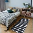 thumbnail image 1 of Ottomanson Ottohome Collection Non-Slip Rubberback Checkered Design Indoor Rug, 1 of 9