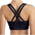 thumbnail image 3 of Plebaso Womens Sports Bras No Underwire Seamless Yoga Bras Crisscross Back Workout Crop Top Activewear, 3 of 4