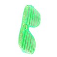 thumbnail image 2 of Gafas de sol LED que brillan en la oscuridad, gafas con persiana iluminadas intermitentes para fiesta de Halloween, color verde, 2 of 5