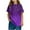 Purple, variant on AUNVITO Boys Girls Casual Cotton T-shirts Cute Print Short Sleeve Big Kids Fashion